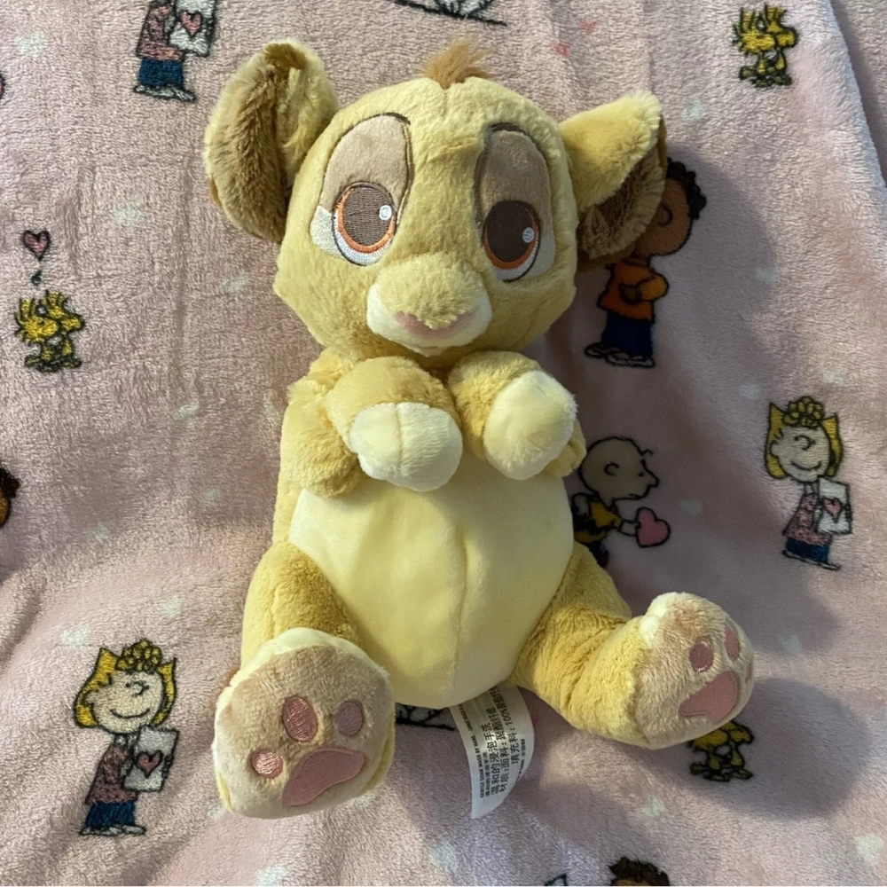 Disney Parks Babies Lion King Baby Simba 10" Plush Stuffed Animal Cub NO BLANKET
